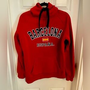 Barcelona red hoodie